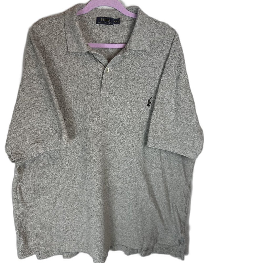 Polo by Ralph Lauren Mens Polo Shirt Medium Cream Short Sleeve (USED)